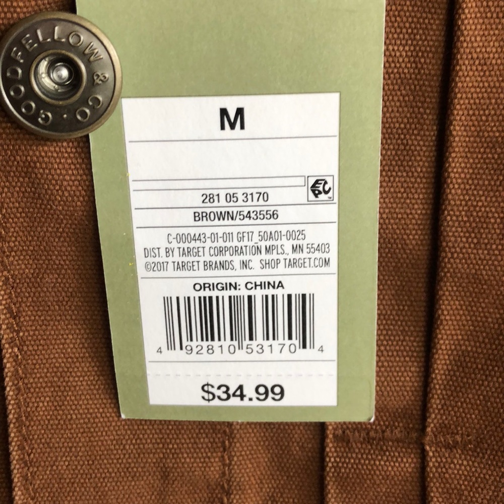 Men's Trucker Jean Jacket - Brown - Picture 2 of 3